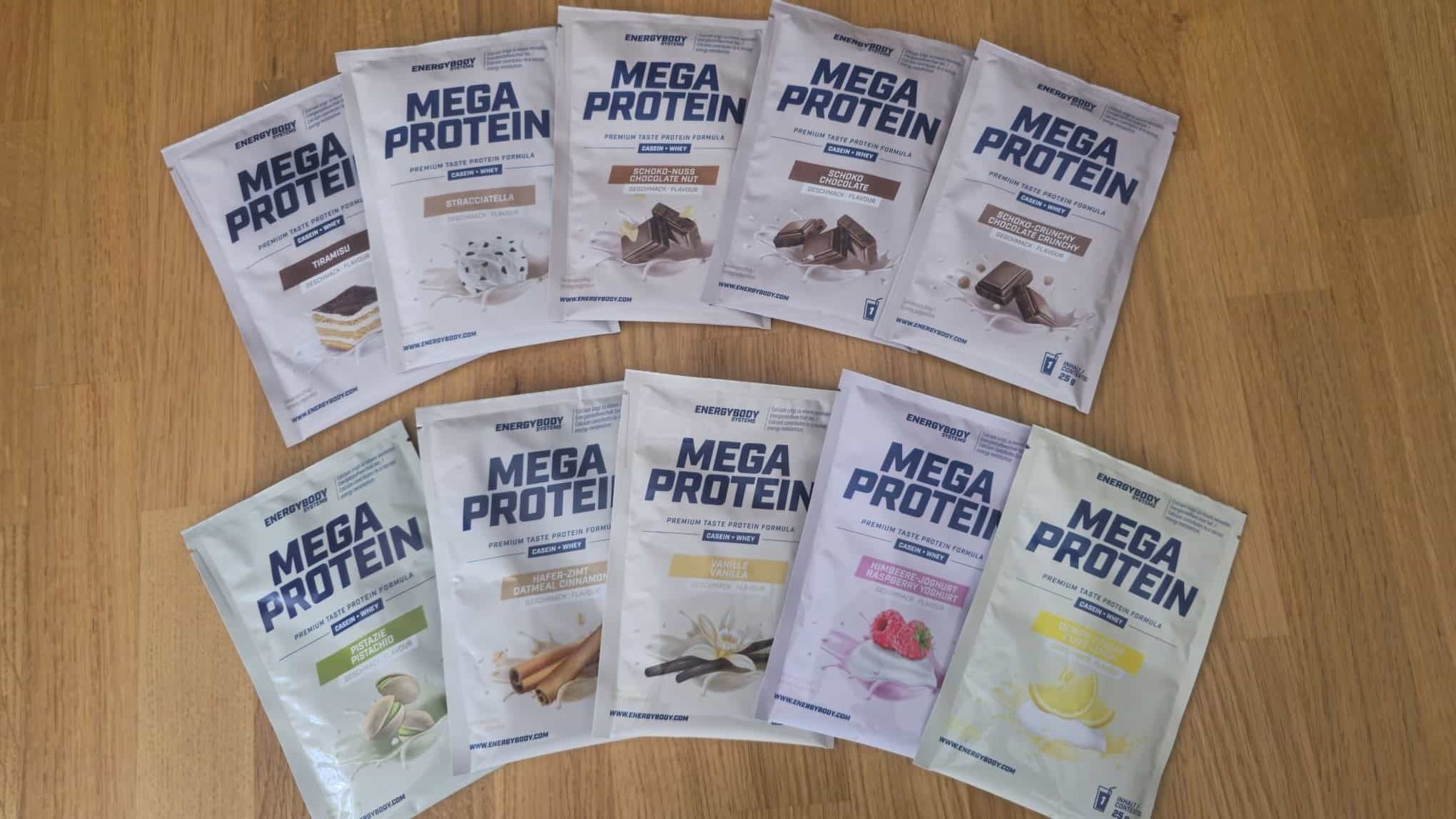 Produktbewertung: Energybody® Mega Protein Pulver Probierpaket im Test