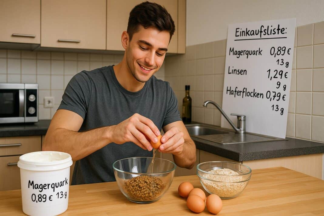 Günstig Muskeln aufbauen – Eiweißreich kochen mit Alltagszutaten