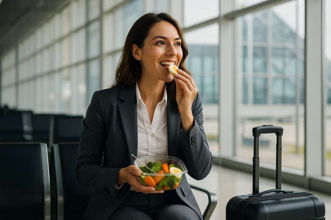Gesund essen trotz Geschäftsreise: Mit Snack unterwegs