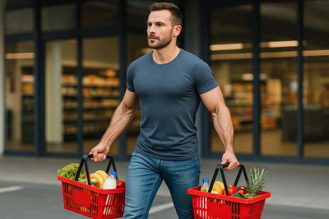 Muskeltraining mit dem Einkaufskorb: So geht’s ganz nebenbei